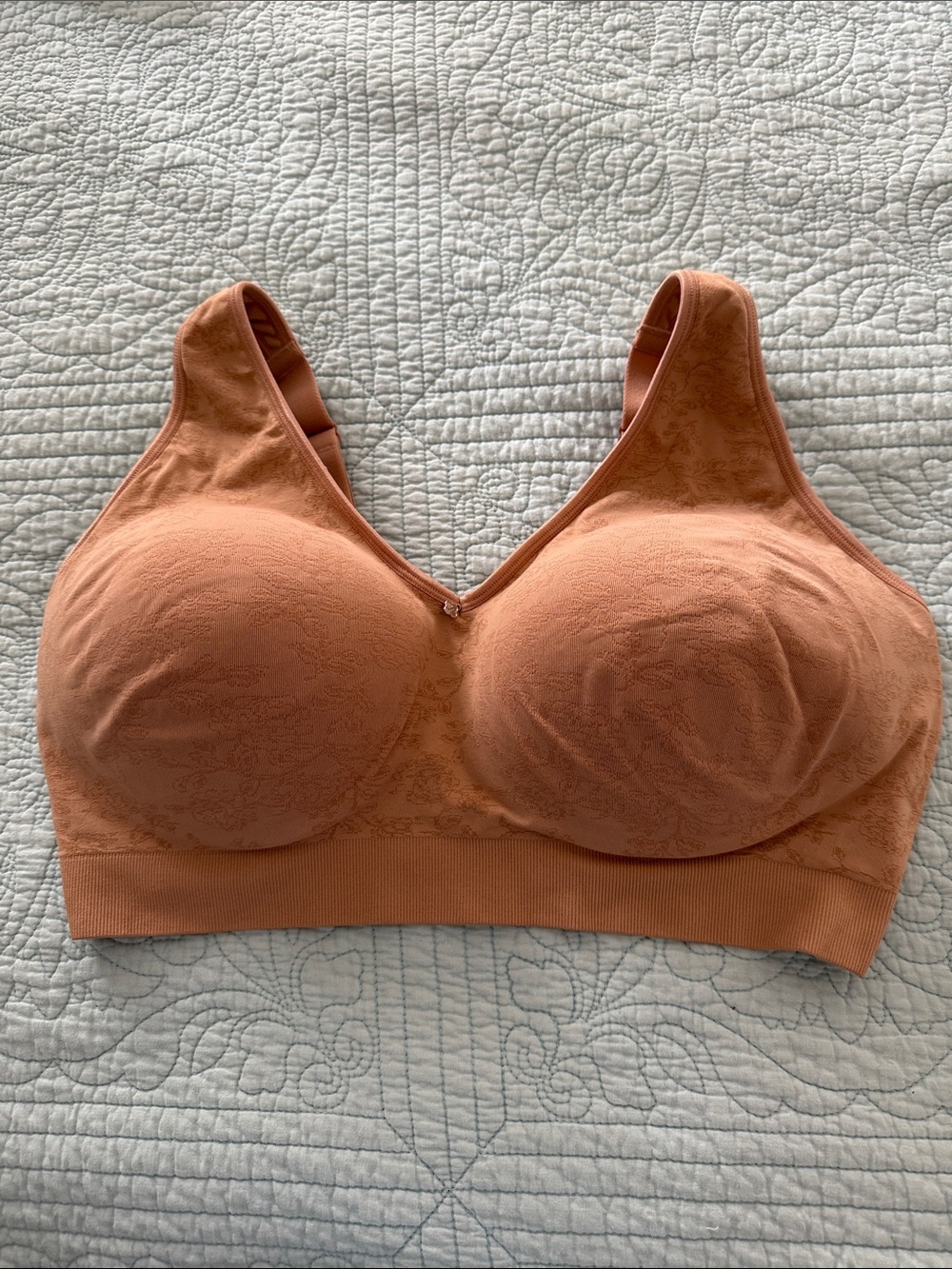 Breezies  Wireless Bra - Terracotta/tan